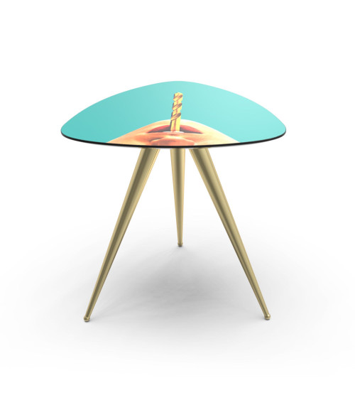 Tabelle"Drill" 57 ♪h.48 / 22.4" X 22.4 "h.18.9 —SELETTI | BHOME by Arredi Barbàra