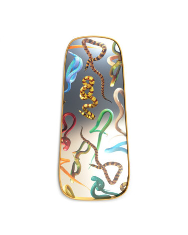 Espejo"Gold Frame Snakes"Cm 62 h. 140 –SELETTI | BHOME by Arredi Barbàra