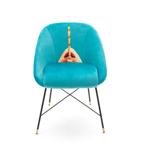 Fauteuil"Drill"Cm 60 x 50 h. 72 rembourrés –SELETTI | BHOME by Arredi Barbàra