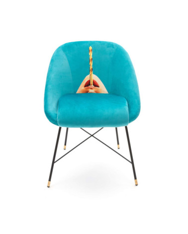 Sessel"Drill"Cm 60 x 50 h. 72 gepolstert –SELETTI | BHOME by Arredi Barbàra