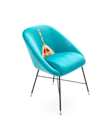 Sessel"Drill"Cm 60 x 50 h. 72 gepolstert –SELETTI | BHOME by Arredi Barbàra