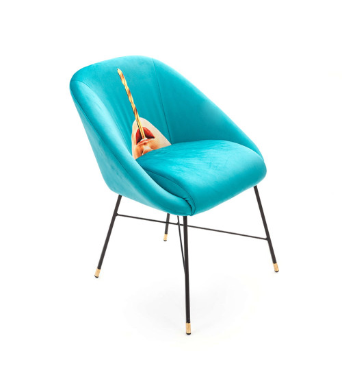 Sessel"Drill"Cm 60 x 50 h. 72 gepolstert –SELETTI | BHOME by Arredi Barbàra
