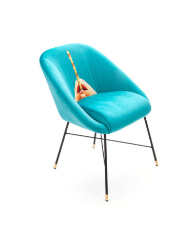 Sessel"Drill"Cm 60 x 50 h. 72 gepolstert –SELETTI | BHOME by Arredi Barbàra