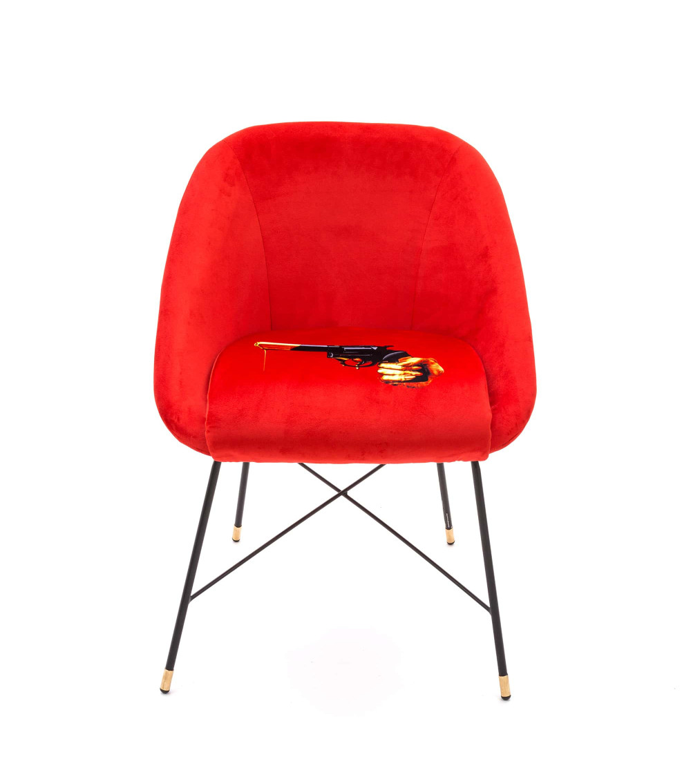 Sessel"Revolver"Cm 60 x 50 h. 72 gepolstert –SELETTI | BHOME by Arredi Barbàra