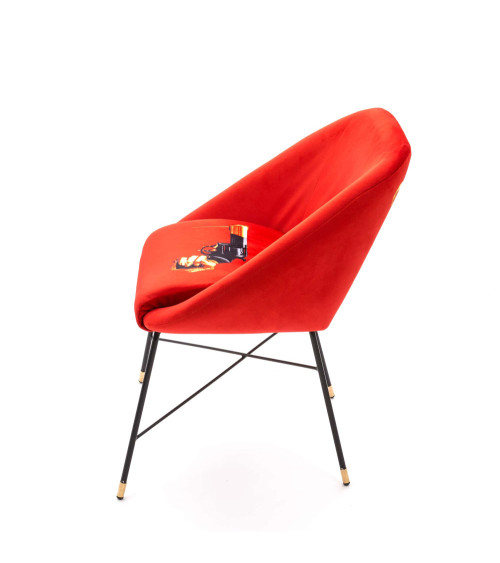 Sessel"Revolver"Cm 60 x 50 h. 72 gepolstert –SELETTI | BHOME by Arredi Barbàra