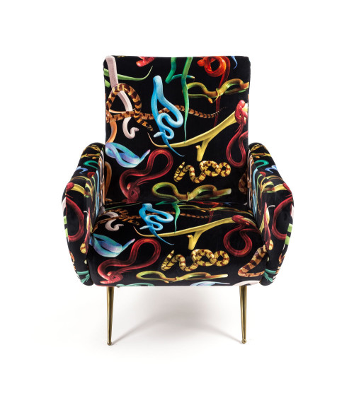 Fauteuil"Snakes"cm 70 x 79 h. 86 –SELETTI | BHOME by Arredi Barbàra