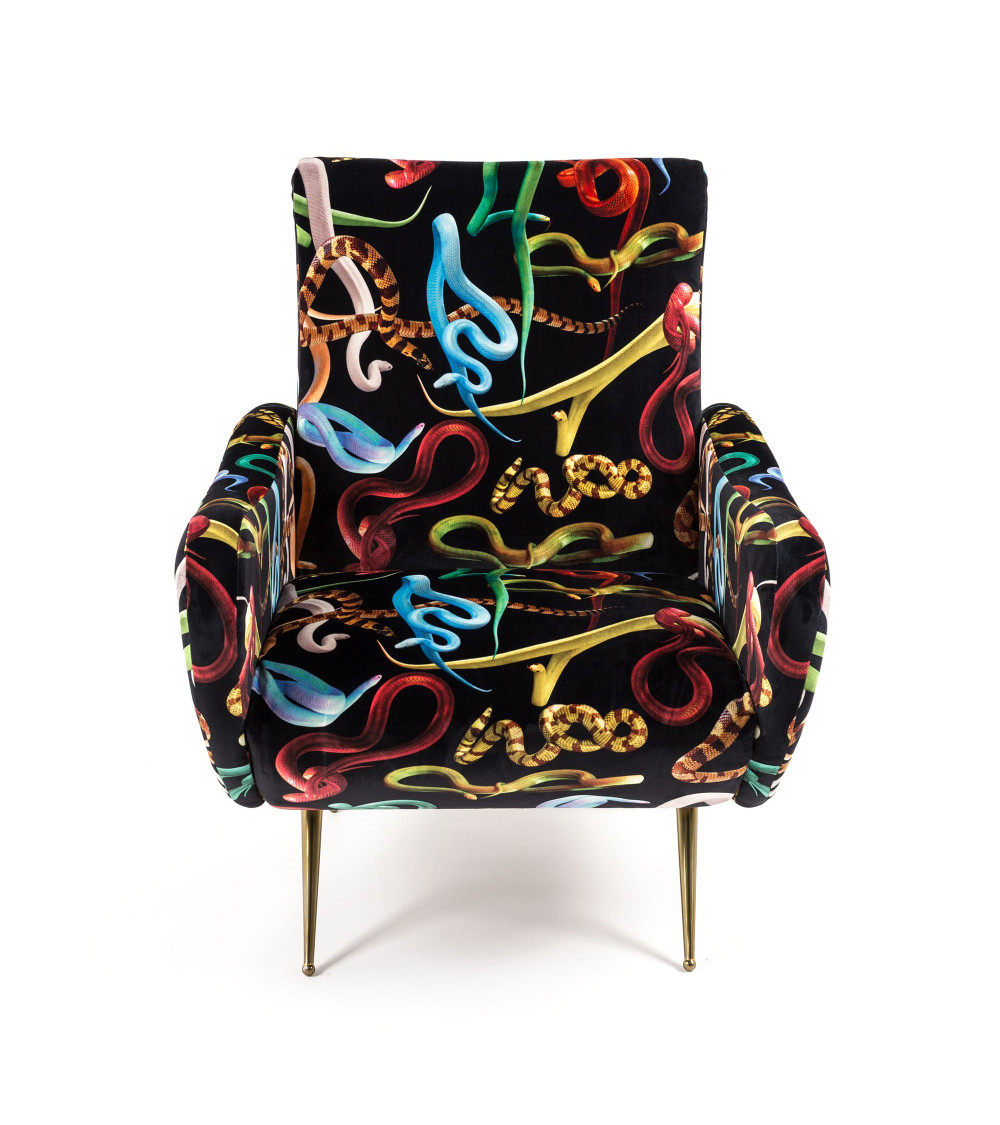 Sessel"Snakes"cm 70 x 79 h. 86 –SELETTI | BHOME by Arredi Barbàra