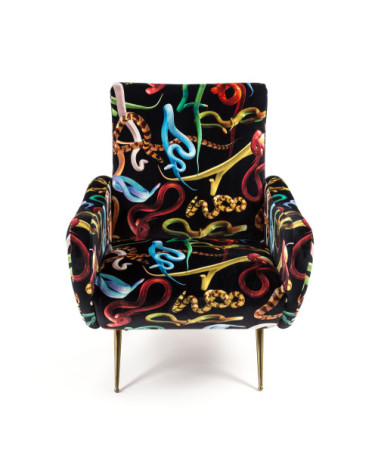 Sessel"Snakes"cm 70 x 79 h. 86 –SELETTI | BHOME by Arredi Barbàra