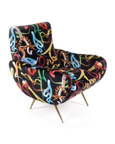 Sessel"Snakes"cm 70 x 79 h. 86 –SELETTI | BHOME by Arredi Barbàra
