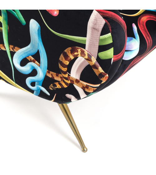 Sessel"Snakes"cm 70 x 79 h. 86 –SELETTI | BHOME by Arredi Barbàra