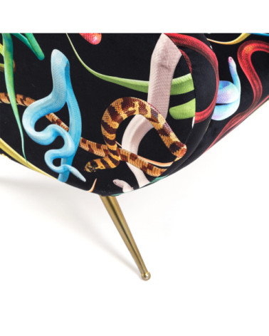 Sessel"Snakes"cm 70 x 79 h. 86 –SELETTI | BHOME by Arredi Barbàra