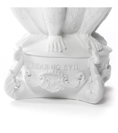 Kerzenhalter"Burlesque Gigante 3 Monkeys Bianco" – SELETTI | BHOME by Arredi Barbàra