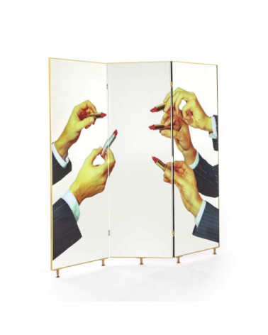 Mobile for the day"Paravento Lipstick"cm.165,6 h.175 –SELETTI | BHOME by Arredi Barbàra