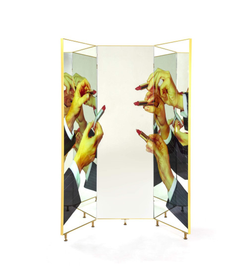 Mobile for the day"Paravento Lipstick"cm.165,6 h.175 –SELETTI | BHOME by Arredi Barbàra