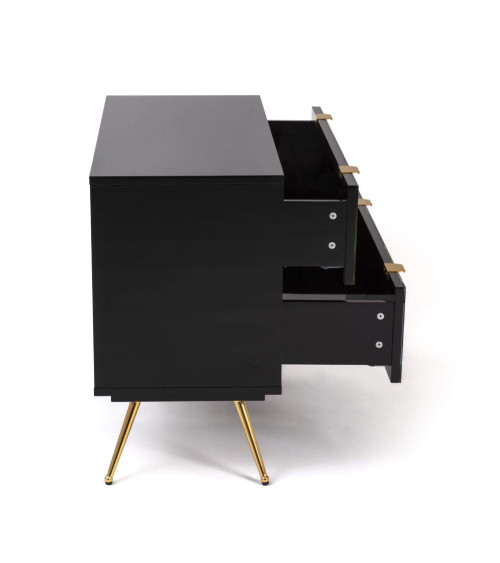 Kamm oder Nachttisch"Cassettiera a Due Cassetti Trumpets"Cm.90x40 h.70 –SELETTI | BHOME by Arredi Barbàra