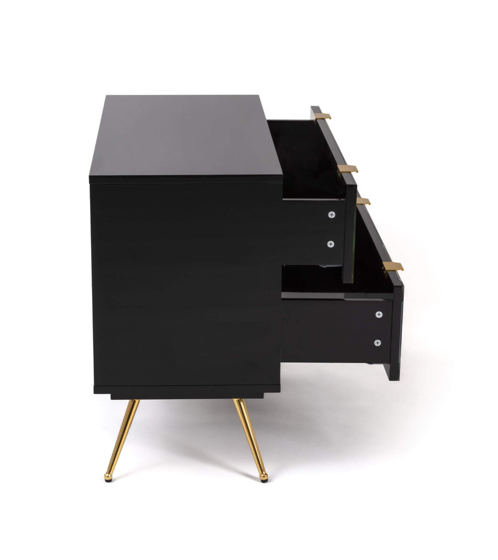 Kamm oder Nachttisch"Cassettiera a Due Cassetti Trumpets"Cm.90x40 h.70 –SELETTI | BHOME by Arredi Barbàra