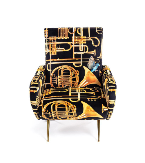 Fauteuil"Trumpets"cm 70 x 79 h. 86 –SELETTI | BHOME by Arredi Barbàra