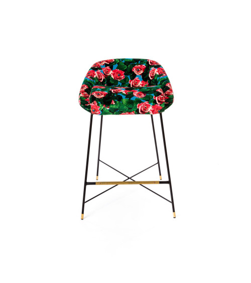 Stool"Roses"padded –SELETTI | BHOME by Arredi Barbàra