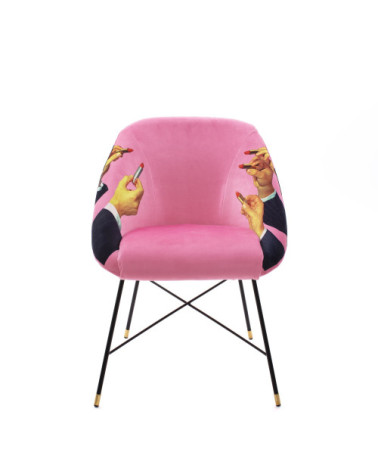 Stuhl"Lipsticks Rosa"Cm 60 x 50 h. 72 –SELETTI | BHOME by Arredi Barbàra