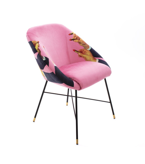Stuhl"Lipsticks Rosa"Cm 60 x 50 h. 72 –SELETTI | BHOME by Arredi Barbàra