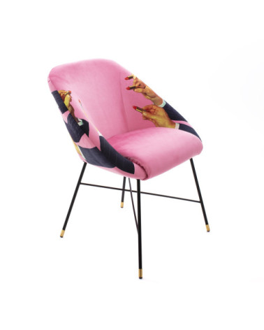 Stuhl"Lipsticks Rosa"Cm 60 x 50 h. 72 –SELETTI | BHOME by Arredi Barbàra