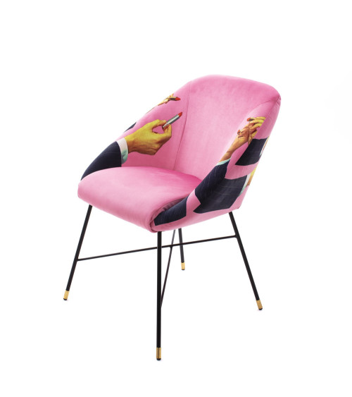 Stuhl"Lipsticks Rosa"Cm 60 x 50 h. 72 –SELETTI | BHOME by Arredi Barbàra