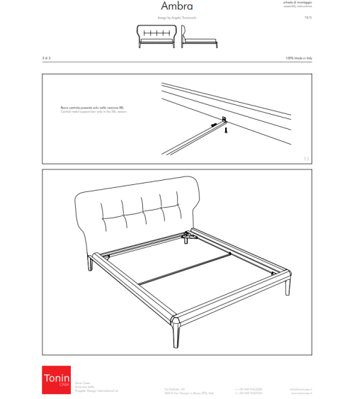 Cama Ambra Tonin Casa | Bhome by Arredi Barbàra