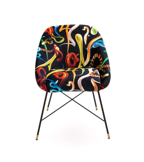 Fauteuil"Snakes"Cm 60 x 50 h. 72 rembourrés –SELETTI | BHOME by Arredi Barbàra