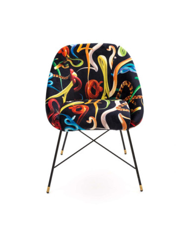 Sessel"Snakes"Cm 60 x 50 h. 72 gepolstert –SELETTI | BHOME by Arredi Barbàra