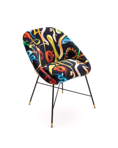 Sessel"Snakes"Cm 60 x 50 h. 72 gepolstert –SELETTI | BHOME by Arredi Barbàra