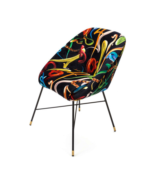 Sessel"Snakes"Cm 60 x 50 h. 72 gepolstert –SELETTI | BHOME by Arredi Barbàra