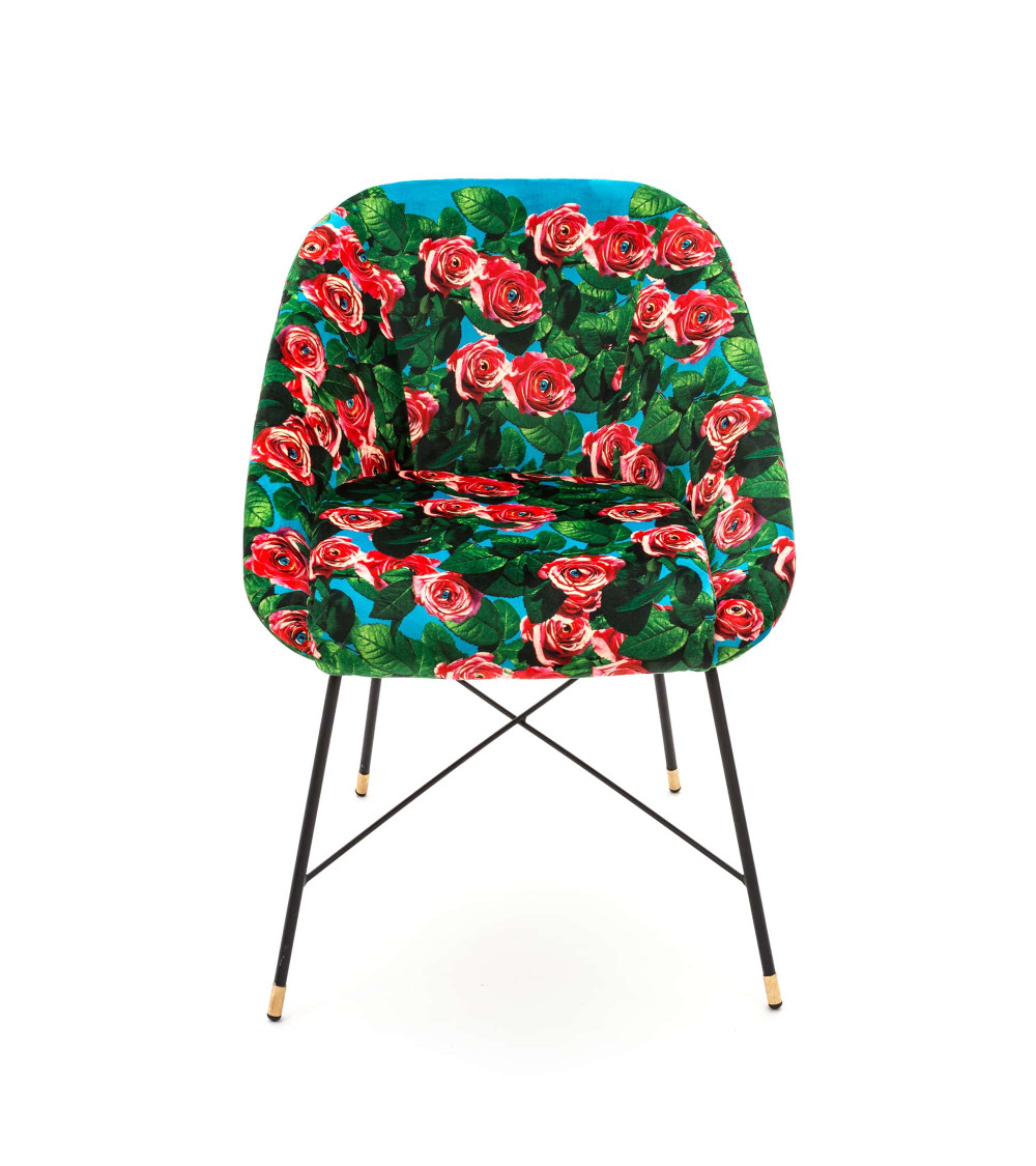 Sessel"Roses"Cm 60 x 50 h. 72 gepolstert –SELETTI | BHOME by Arredi Barbàra