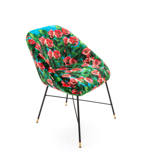 Sessel"Roses"Cm 60 x 50 h. 72 gepolstert –SELETTI | BHOME by Arredi Barbàra