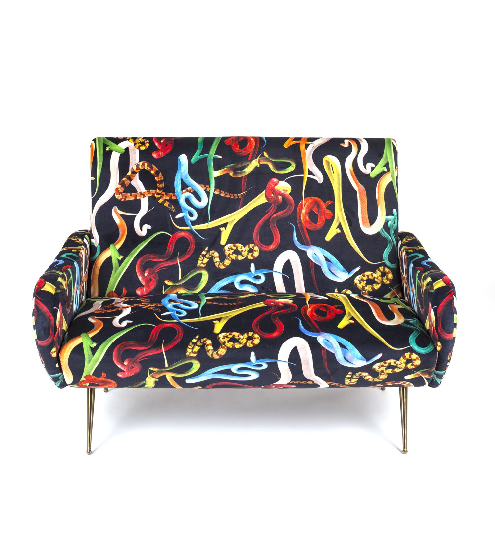 Sofa"Snakes"cm 122 x 86 h. 42 / 86 –SELETTI | BHOME by Arredi Barbàra