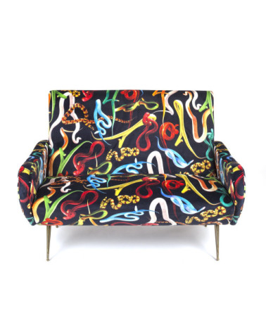 Sofa"Snakes"cm 122 x 86 h. 42 / 86 –SELETTI | BHOME by Arredi Barbàra