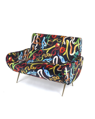 Sofa"Snakes"cm 122 x 86 h. 42 / 86 –SELETTI | BHOME by Arredi Barbàra