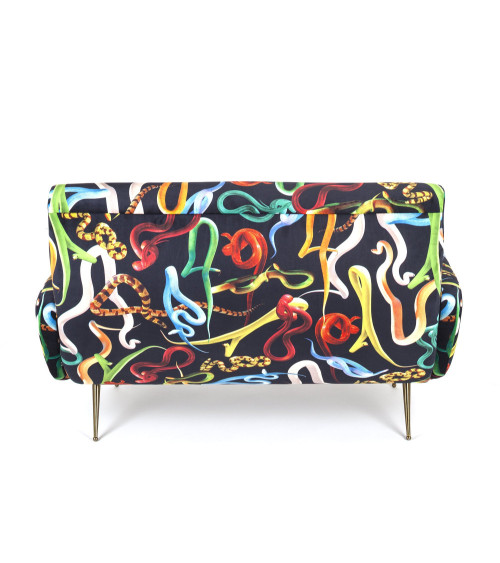 Sofa"Snakes"cm 122 x 86 h. 42 / 86 –SELETTI | BHOME by Arredi Barbàra