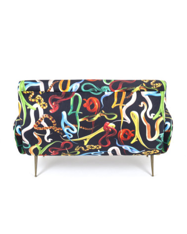 Sofa"Snakes"cm 122 x 86 h. 42 / 86 –SELETTI | BHOME by Arredi Barbàra