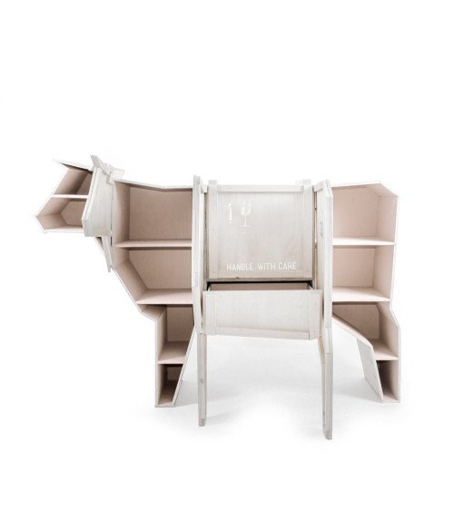 Sculpture décorative"Sending Cow"cm 225x58 h. 151 –SELETTI | BHOME by Arredi Barbàra