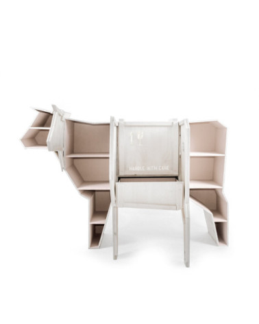 Sculpture décorative"Sending Cow"cm 225x58 h. 151 –SELETTI | BHOME by Arredi Barbàra