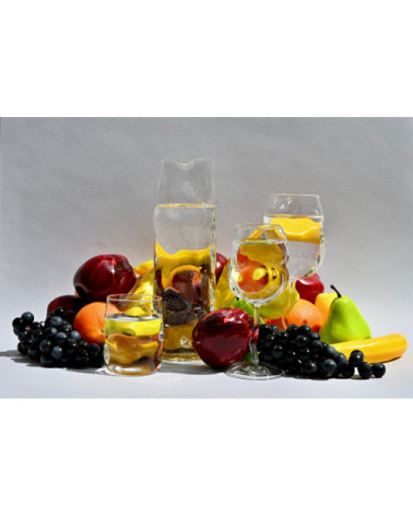 Verre"Glass from Sonny Set da 4 Bicchieri da Vino"ø 7,5 h. 10 –SELETTI | BHOME by Arredi Barbàra