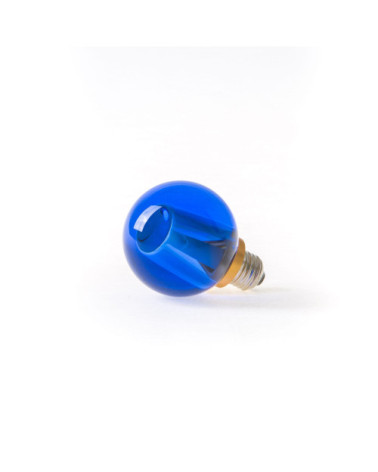 Ampoule"Crystaled Round Blu"cristal led –SELETTI | BHOME by Arredi Barbàra