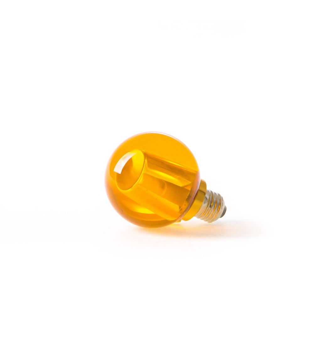 Ampoule"Crystaled Round Ambra"cristal led –SELETTI | BHOME by Arredi Barbàra