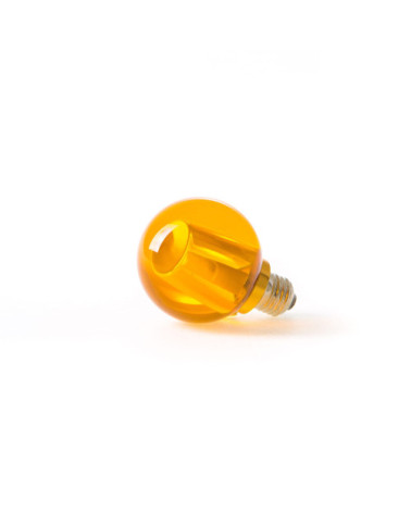 Ampoule"Crystaled Round Ambra"cristal led –SELETTI | BHOME by Arredi Barbàra
