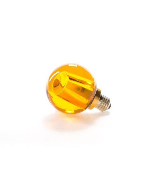 Ampoule"Crystaled Round Ambra"cristal led –SELETTI | BHOME by Arredi Barbàra
