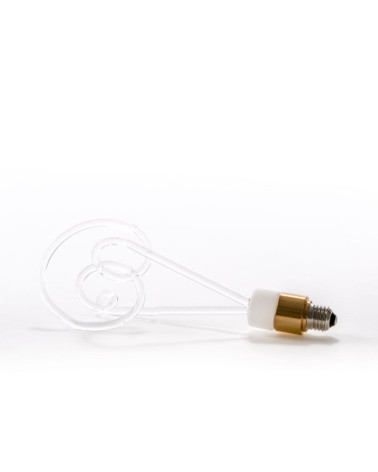 Bulb"Twist Lamp Bianca"cm h. 30 –SELETTI | BHOME by Arredi Barbàra