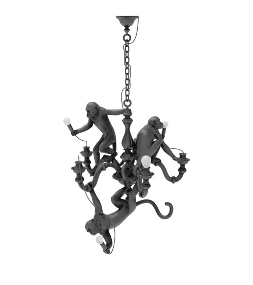 Aufhängelampe"Monkey Nero"cm 80 x 80 h. 105 –SELETTI | BHOME by Arredi Barbàra