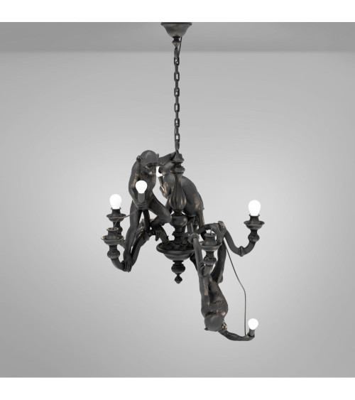 Lampada a sospensione "Monkey Nero" | BHOME by Arredi Barbàra
