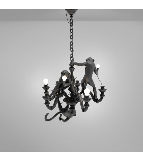 Lampada a sospensione "Monkey Nero" | BHOME by Arredi Barbàra