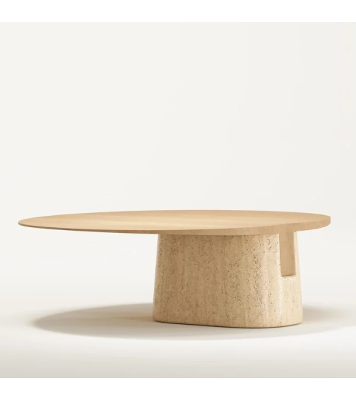 Tavolini Anchor in legno e pietra | WEWOOD